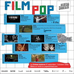 Programmation du festival Film POP